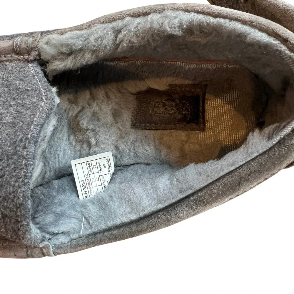 UGG Mens Gray Wool Ascot‎ Slippers Size 9